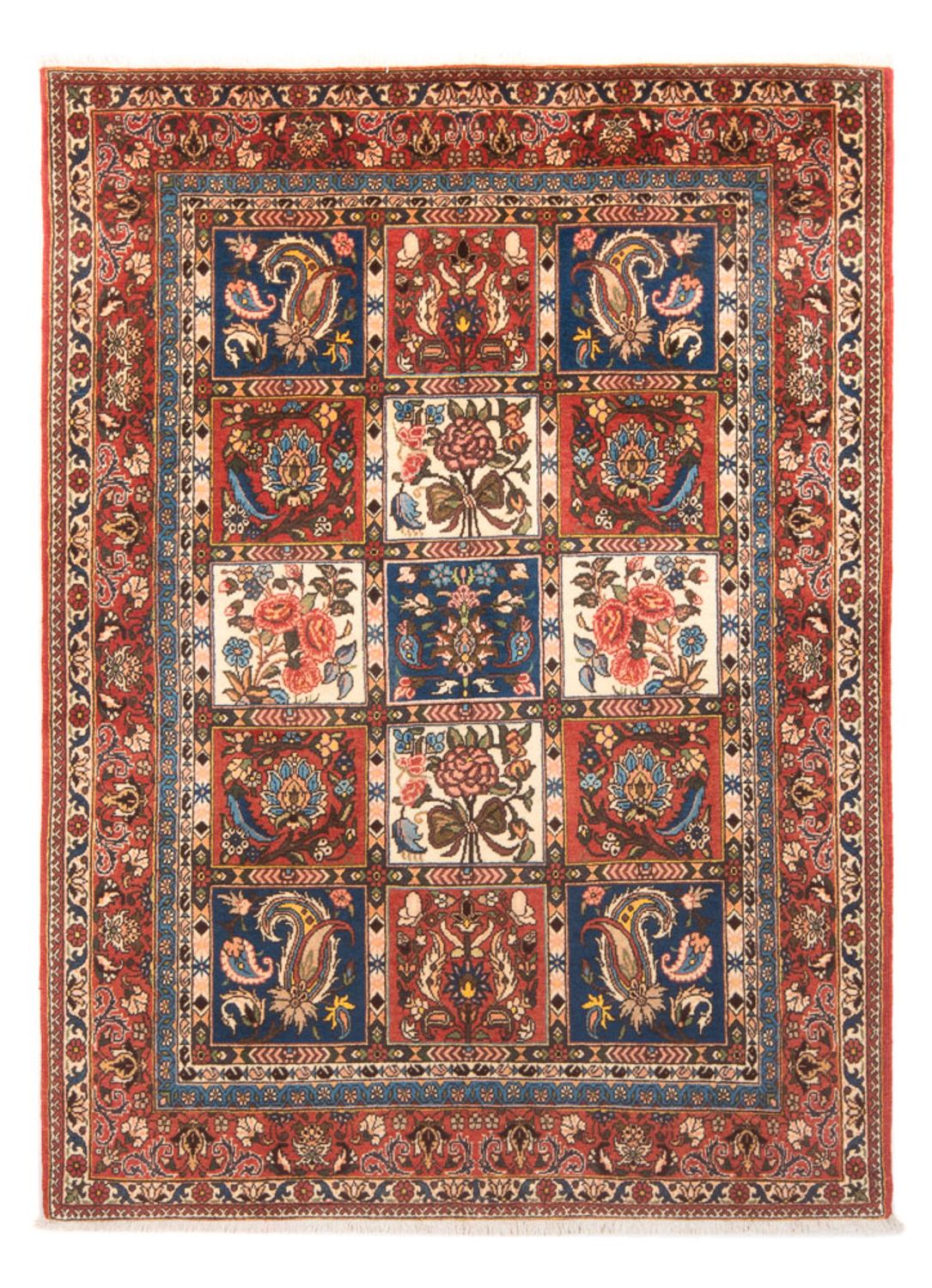 Perserteppich - Nomadic - 198 x 135 cm - mehrfarbig
