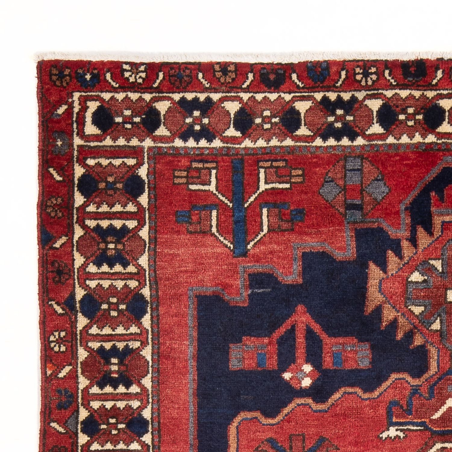 Tapis persan - Nomadic - 195 x 153 cm - rouge