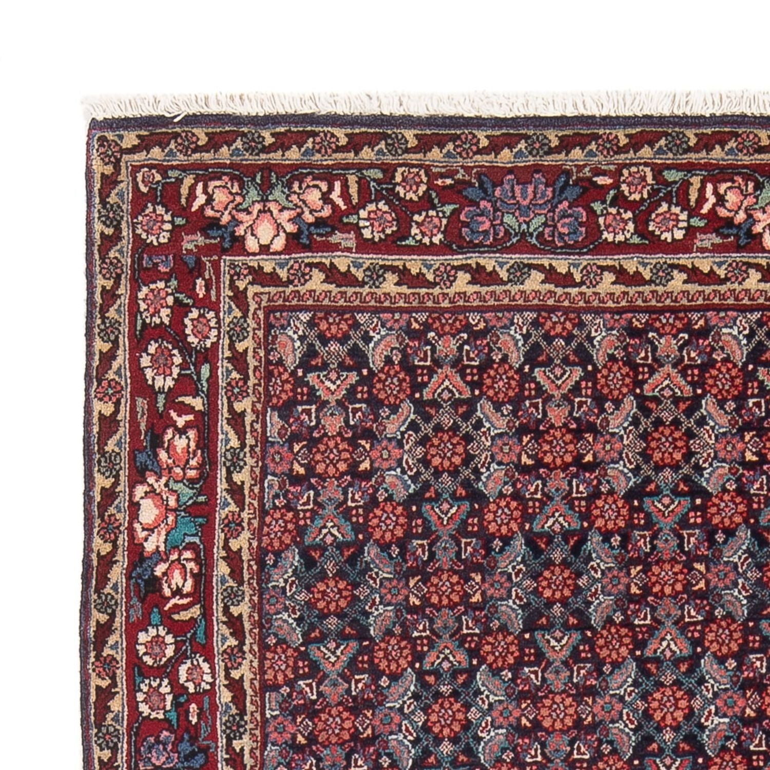 Tapis persan - Bidjar - 168 x 115 cm - bleu foncé
