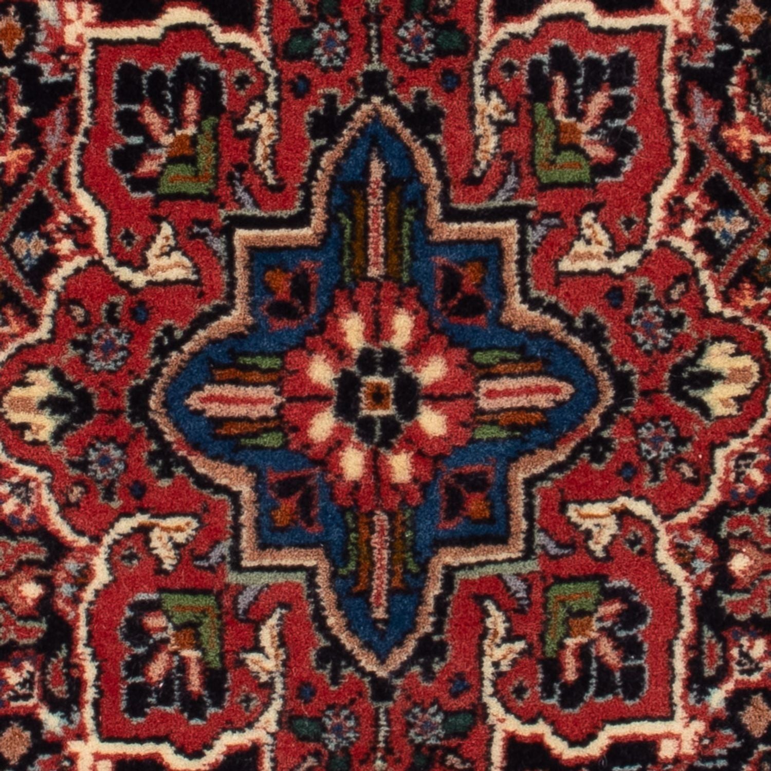 Tapis persan - Bidjar - 72 x 50 cm - bleu foncé
