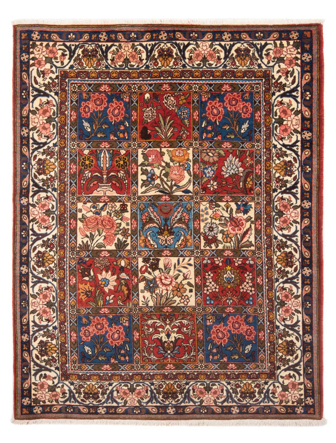 Perserteppich - Nomadic - 197 x 145 cm - mehrfarbig