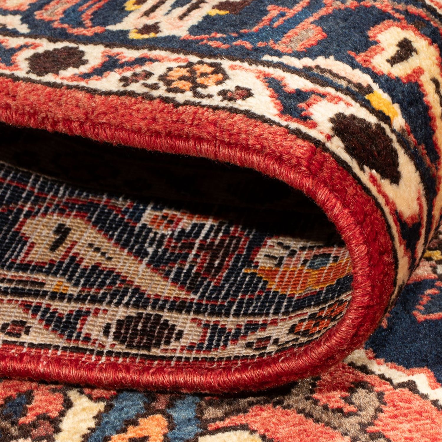Tapis persan - Nomadic - 208 x 135 cm - rouge