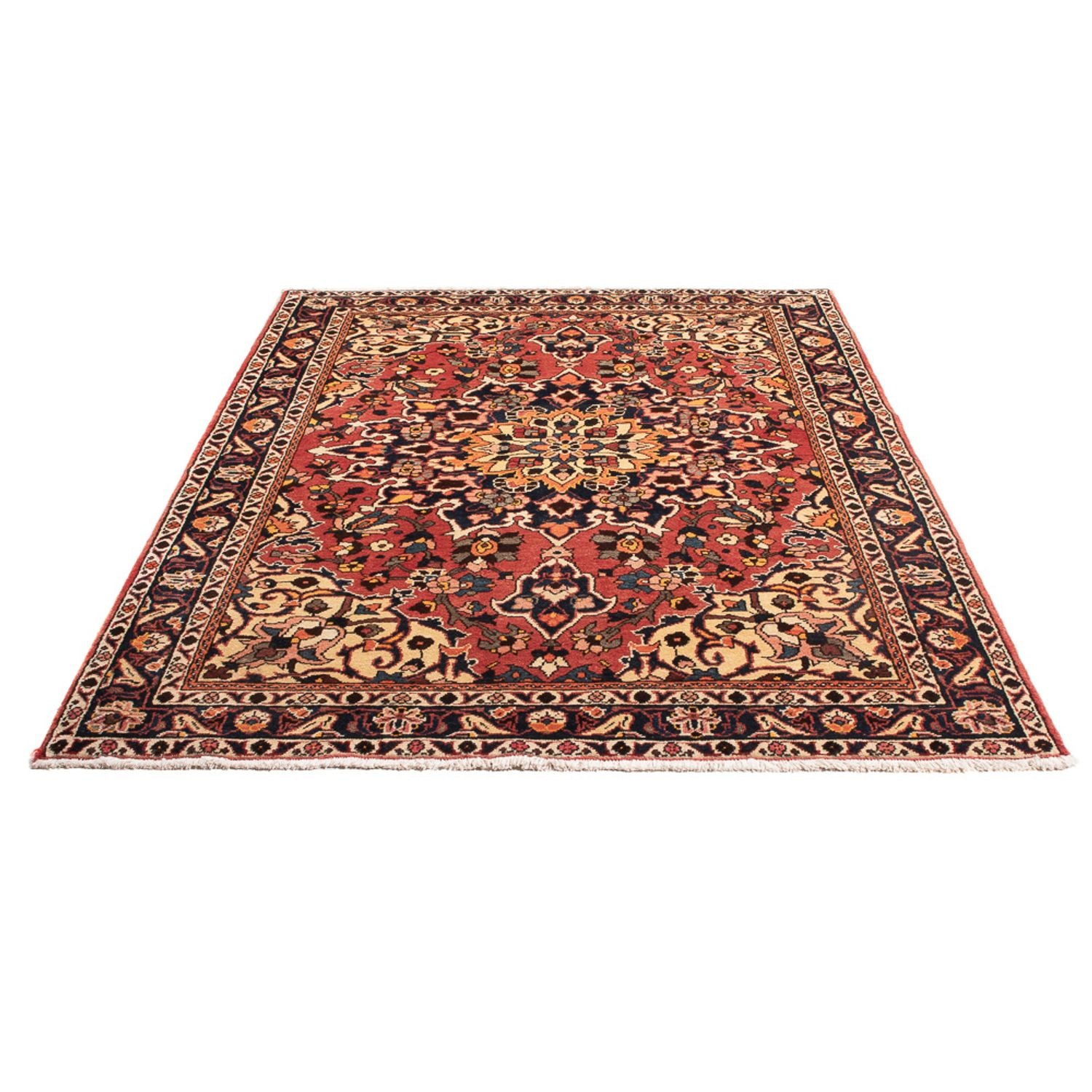 Tapis persan - Nomadic - 208 x 135 cm - rouge