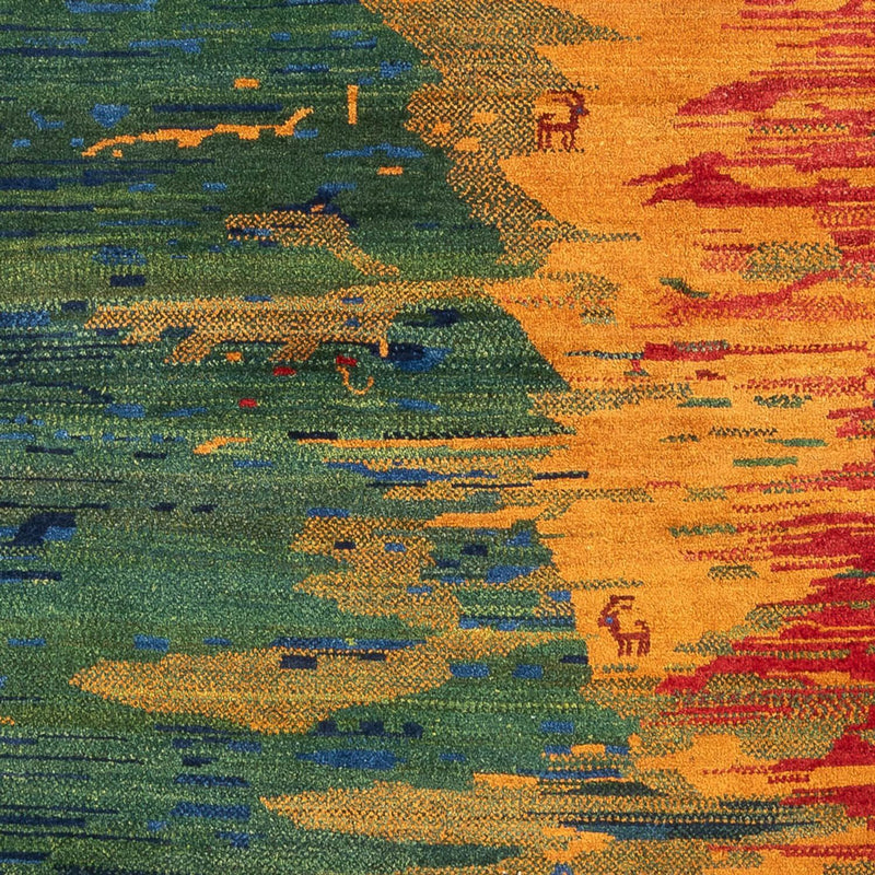 Tapis Gabbeh - Persan - 228 x 200 cm - multicolore