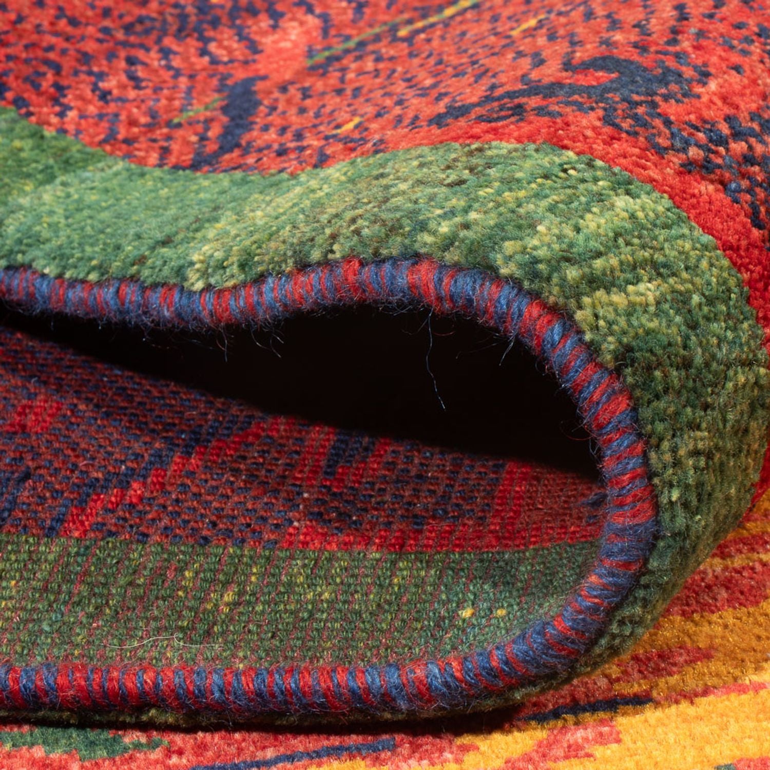 Tapis Gabbeh - Persan - 228 x 200 cm - multicolore