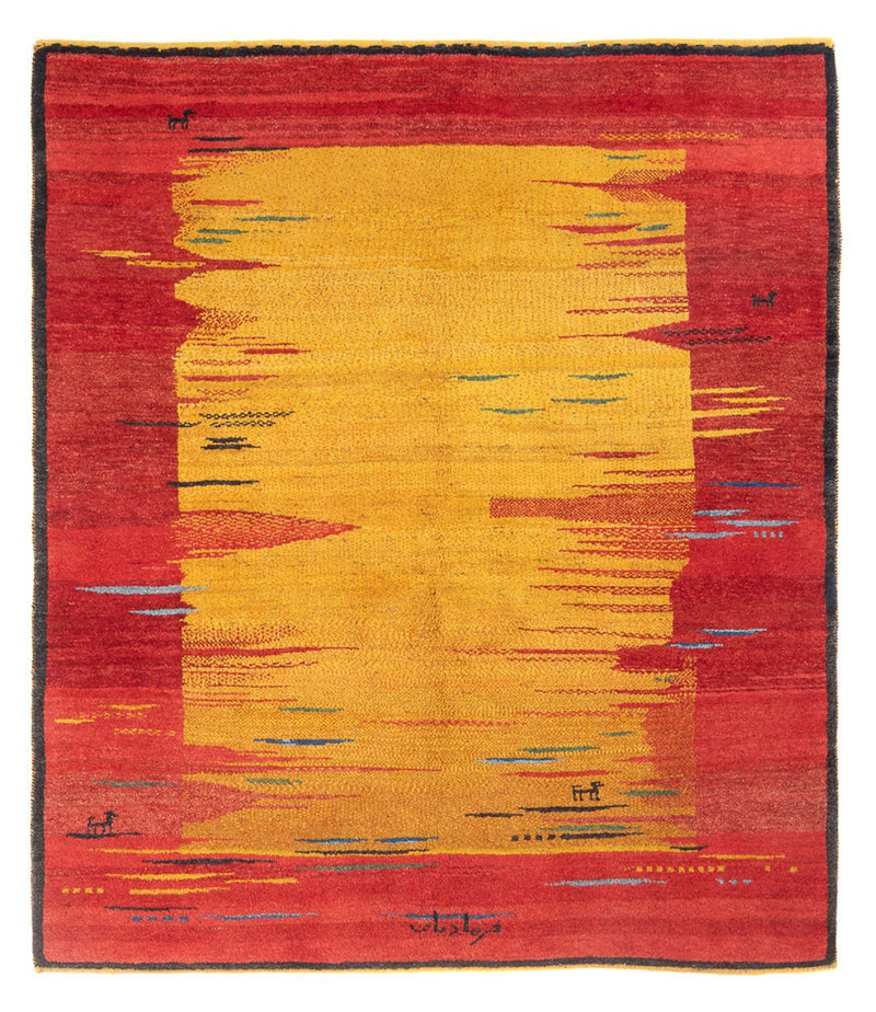 Tapis Gabbeh - Persan - 203 x 173 cm - multicolore