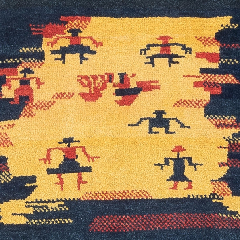 Tapis Gabbeh - Persan - 120 x 92 cm - multicolore