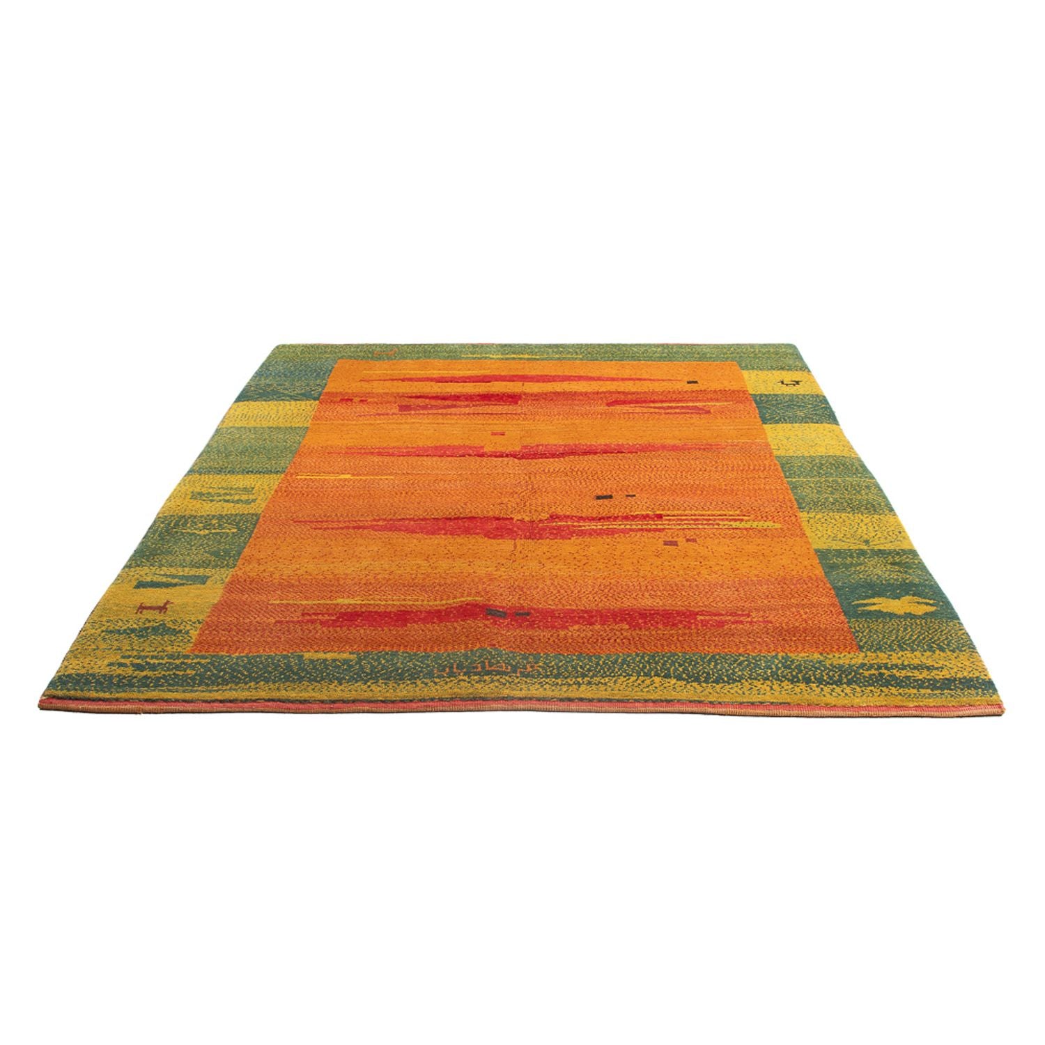 Tapis Gabbeh - Persan - 218 x 173 cm - multicolore