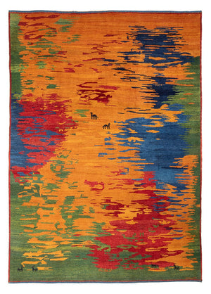 Tapis Gabbeh - Persan - 298 x 225 cm - multicolore