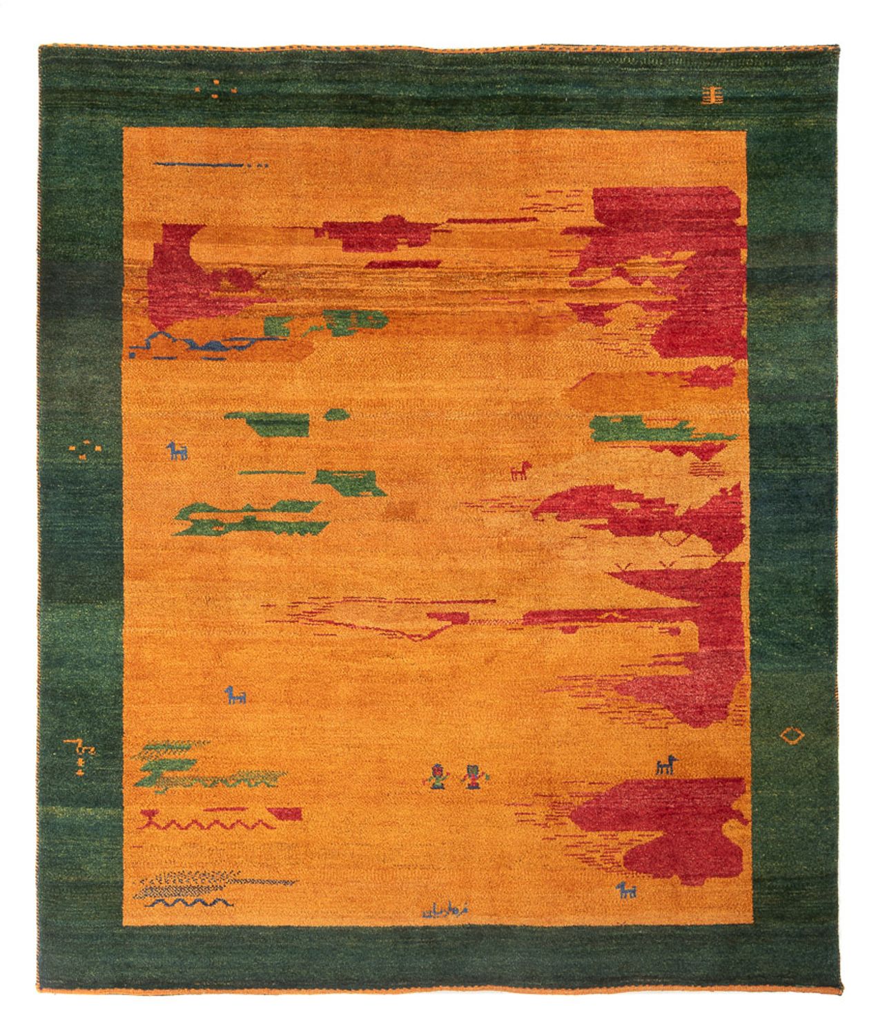 Tapis Gabbeh - Persan - 228 x 203 cm - multicolore