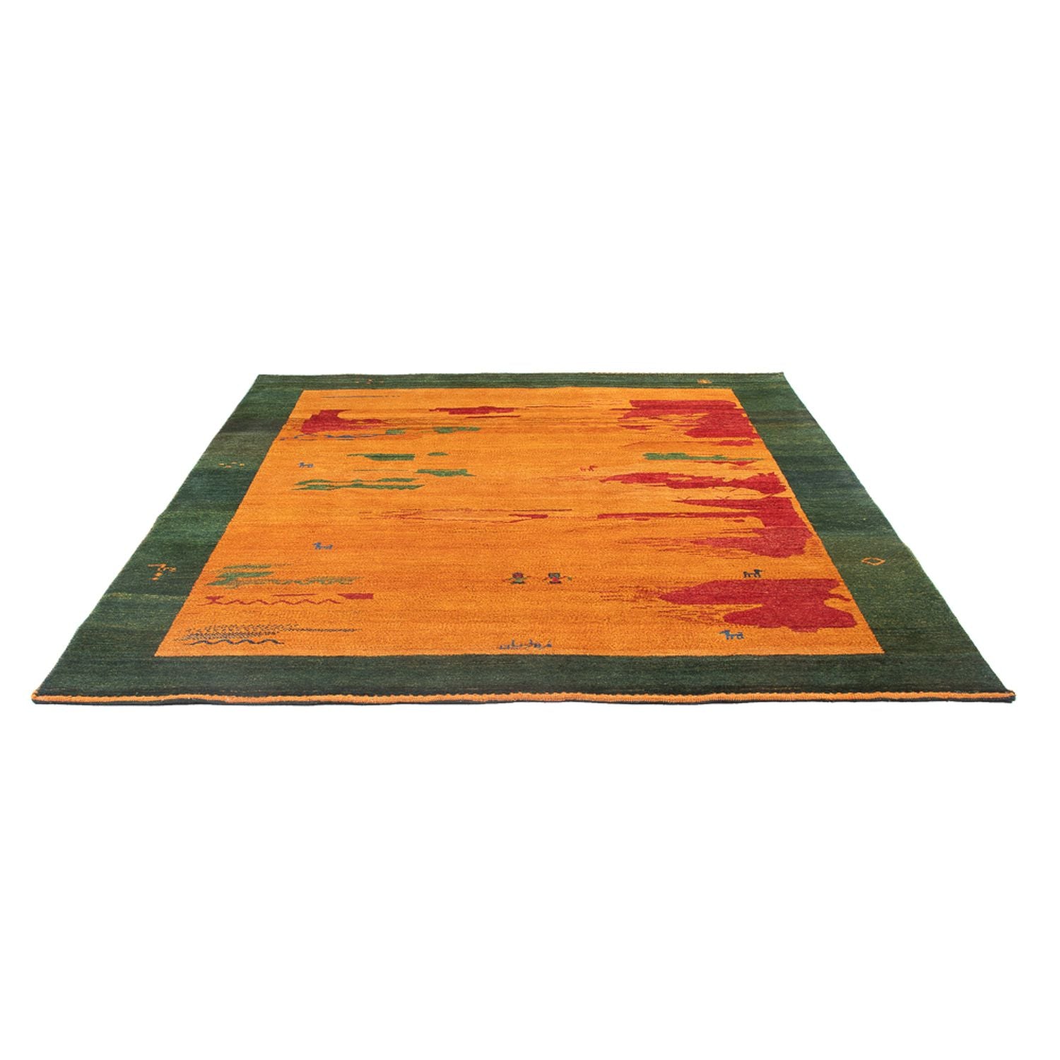 Tapis Gabbeh - Persan - 228 x 203 cm - multicolore
