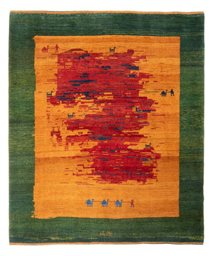 Tapis Gabbeh - Persan - 227 x 200 cm - multicolore