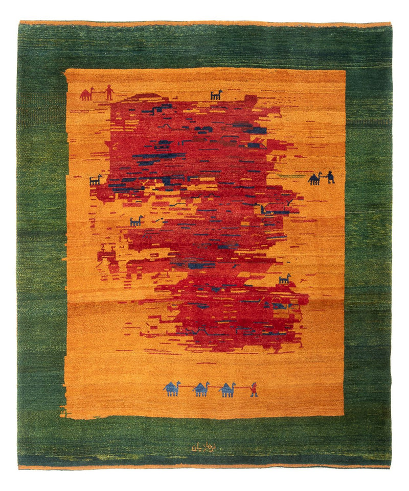 Tapis Gabbeh - Persan - 227 x 200 cm - multicolore