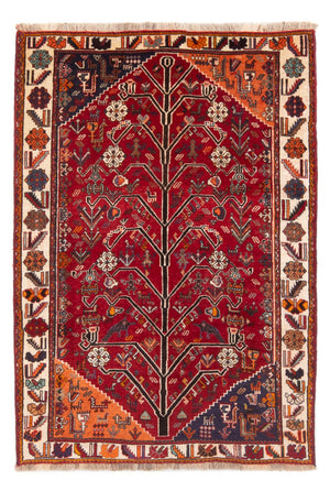 Tapis persan - Nomadic - 192 x 130 cm - rouge