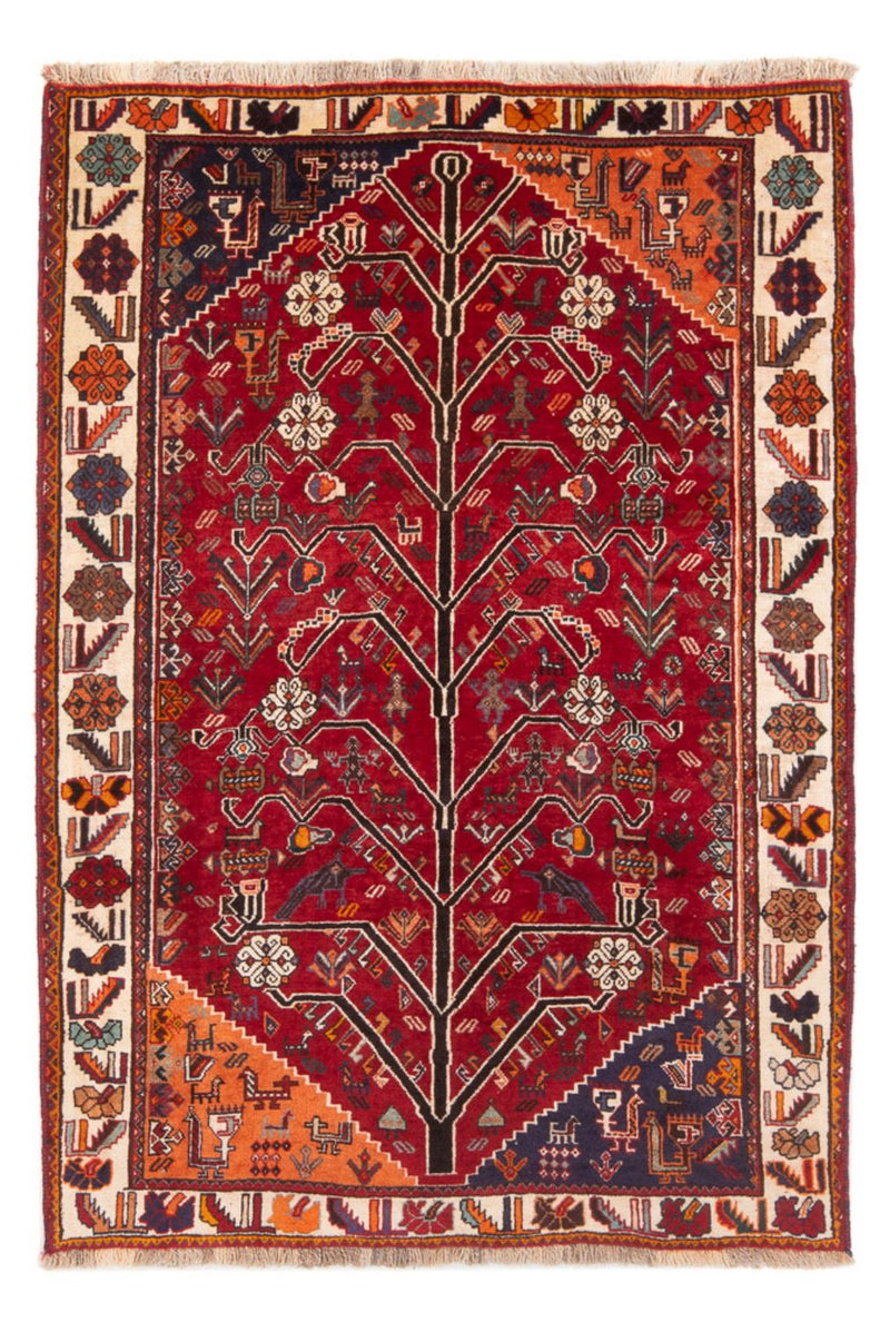 Tapis persan - Nomadic - 192 x 130 cm - rouge