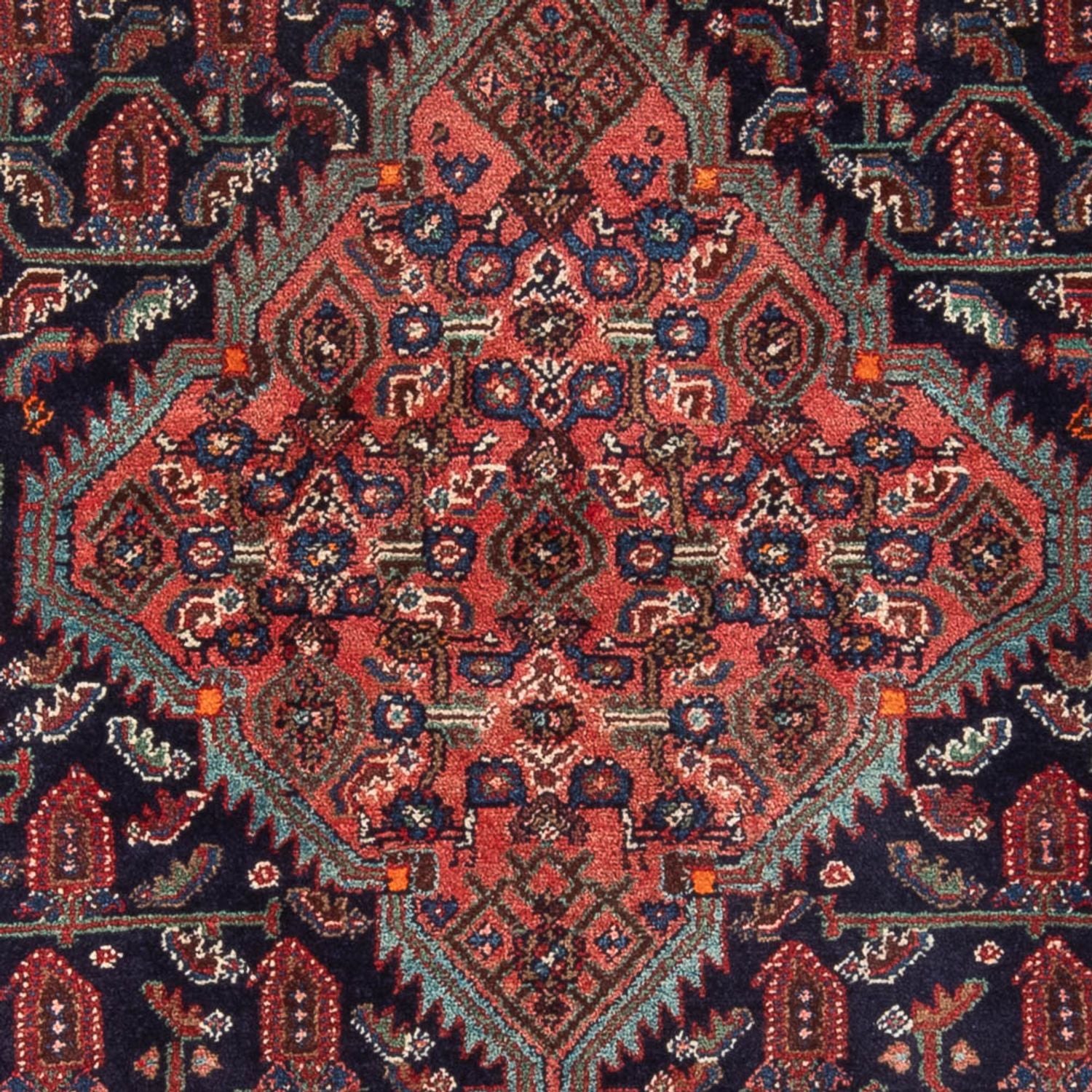 Tapis persan - Nomadic - 220 x 130 cm - bleu foncé