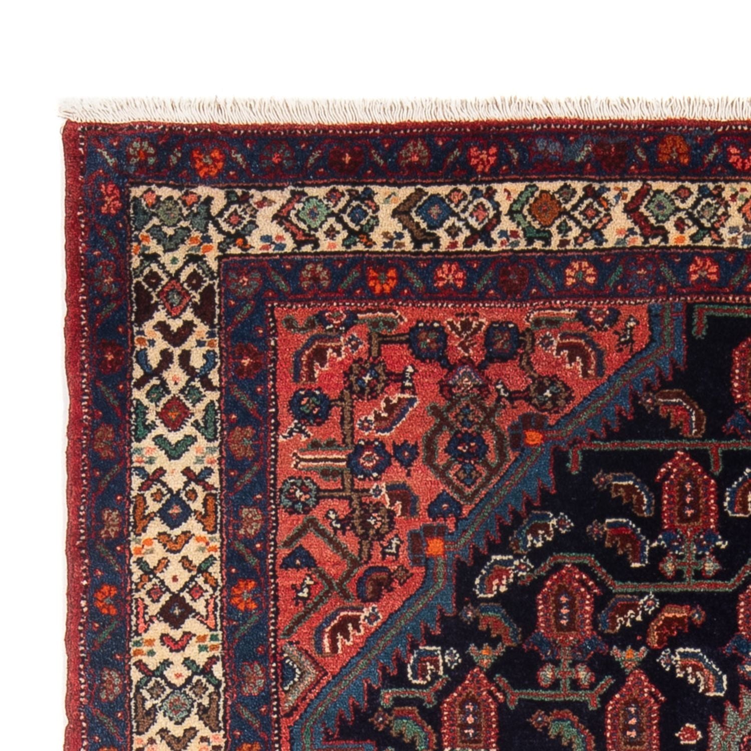 Tapis persan - Nomadic - 220 x 130 cm - bleu foncé
