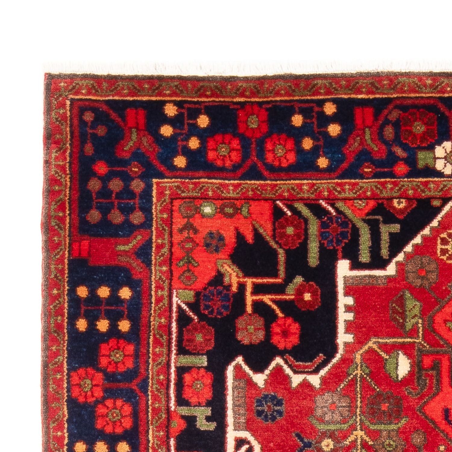 Tapis persan - Nomadic - 207 x 138 cm - rouge