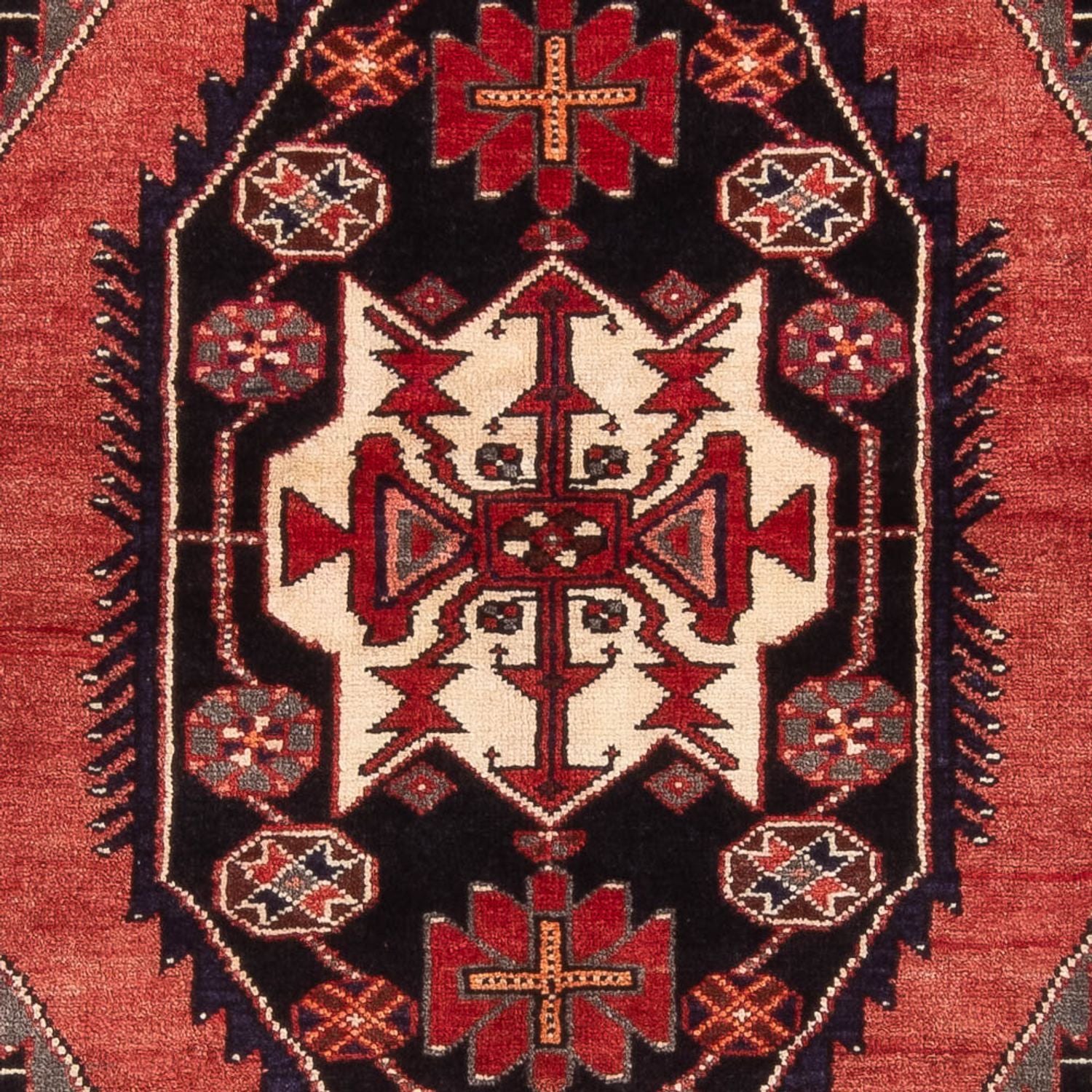 Tapis persan - Nomadic - 226 x 143 cm - bleu foncé