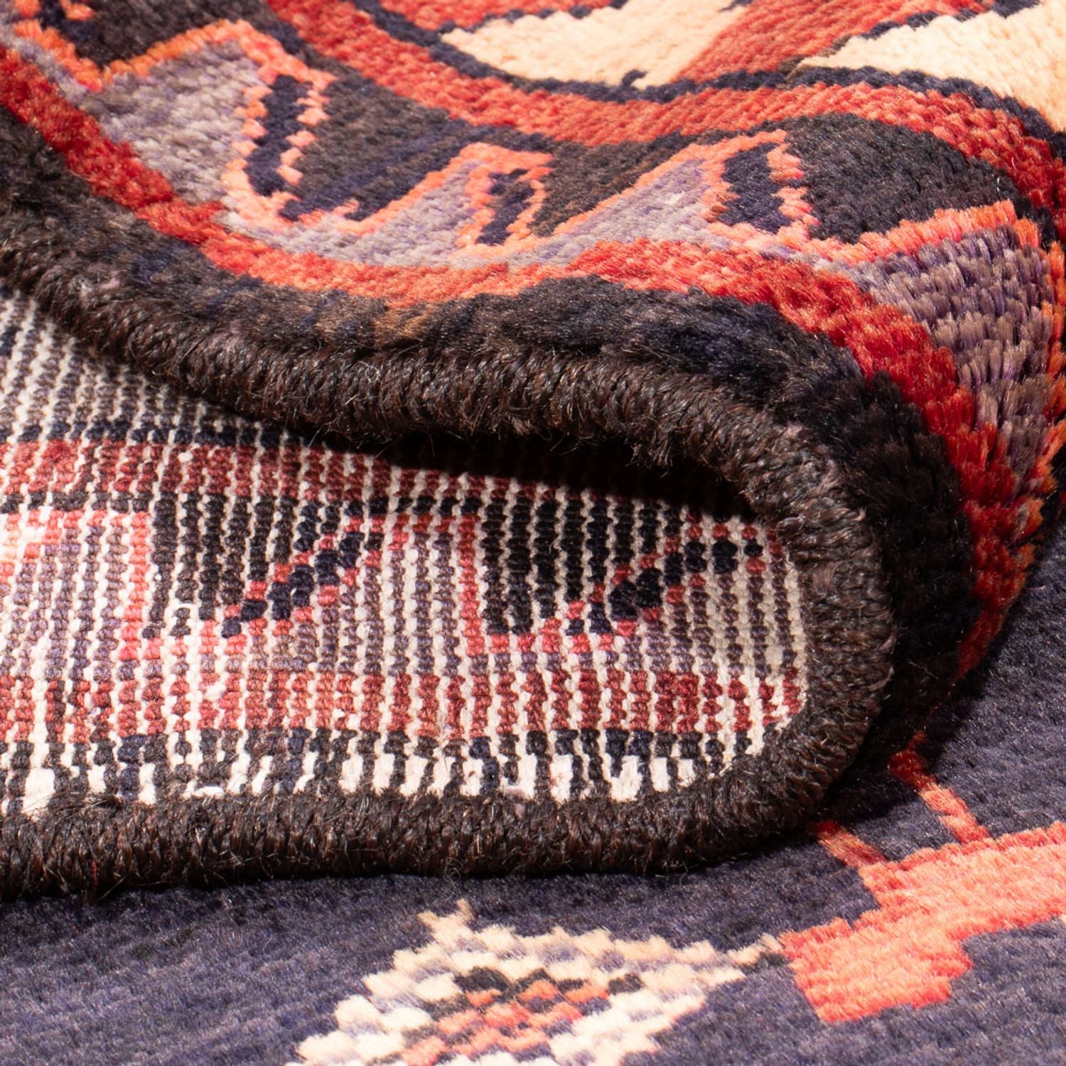 Tapis persan - Nomadic - Royal - 188 x 149 cm - bleu foncé