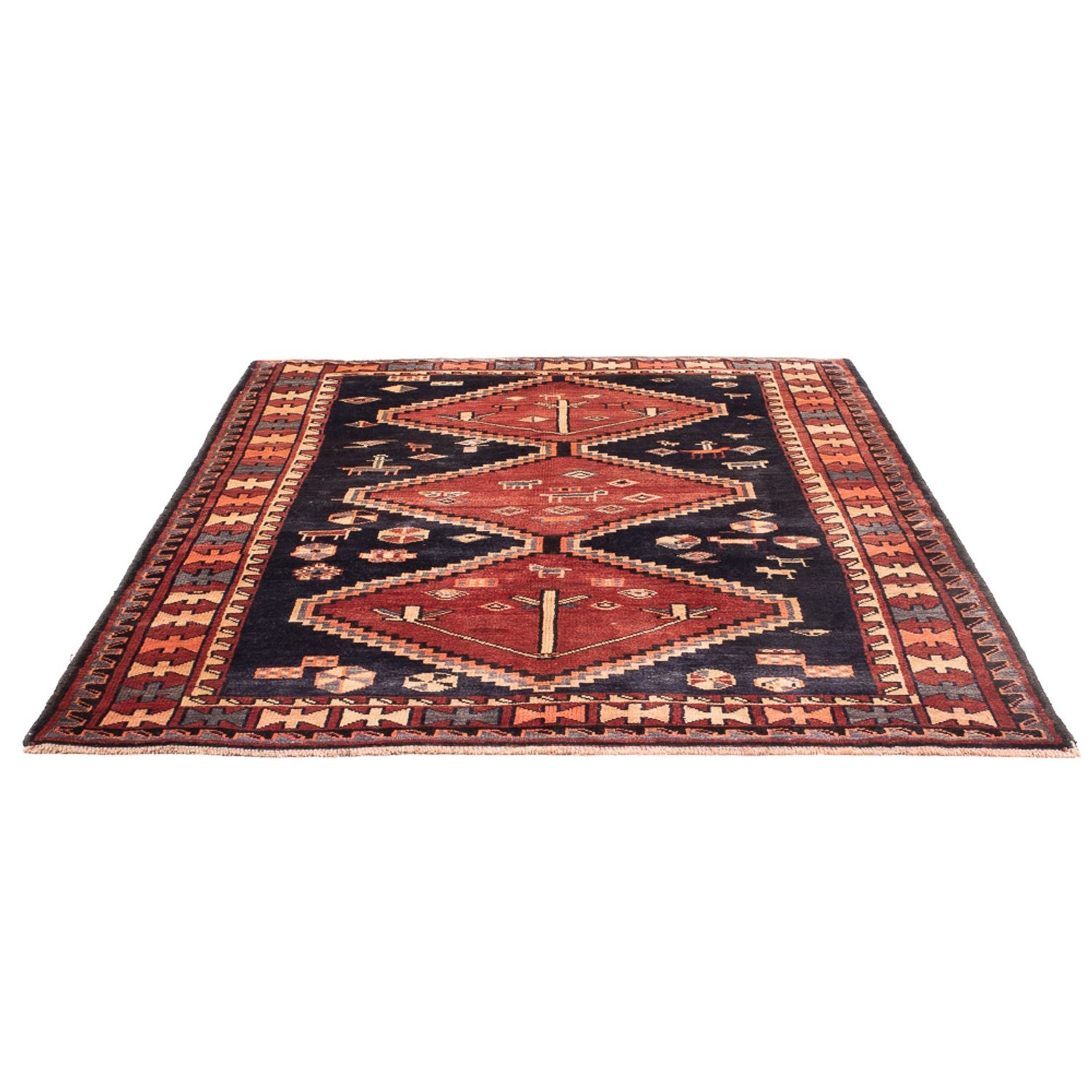 Tapis persan - Nomadic - Royal - 188 x 149 cm - bleu foncé