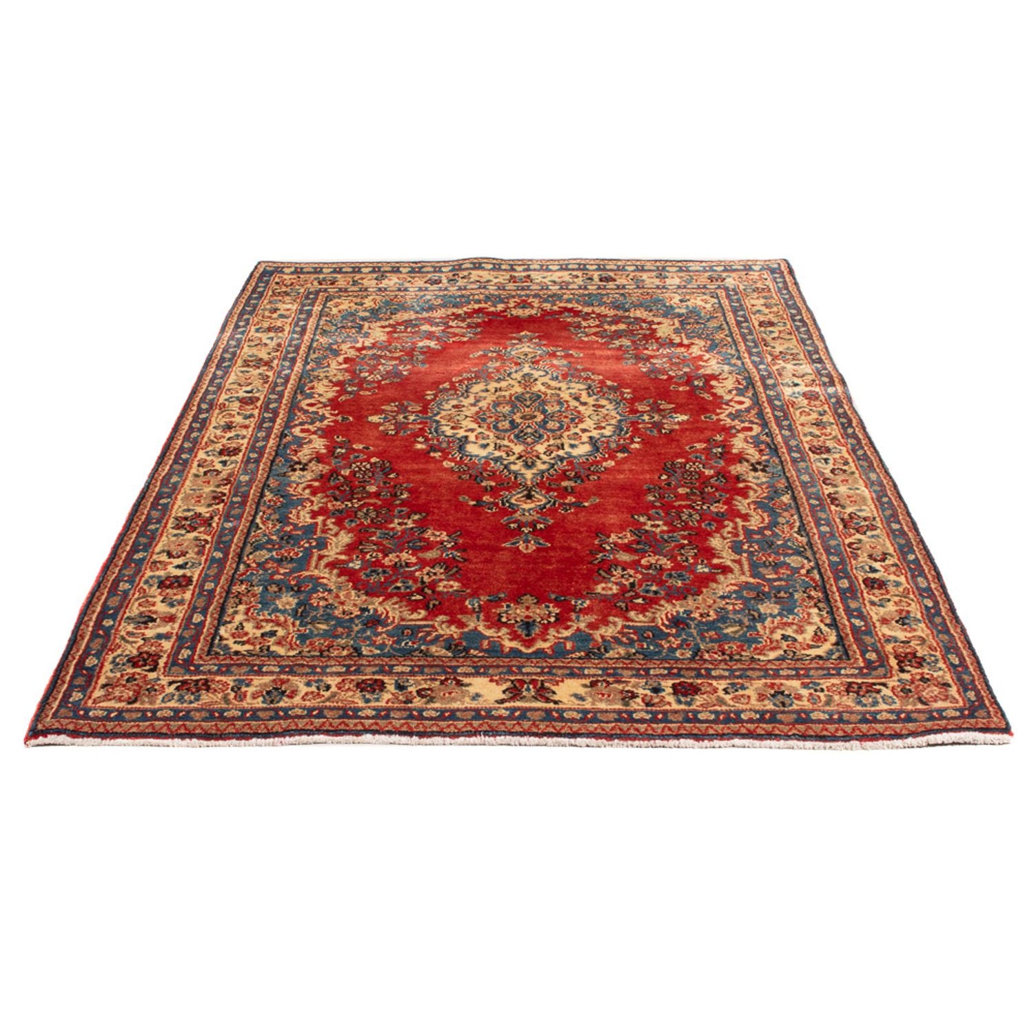 Perserteppich - Nomadic - Royal - 198 x 129 cm - rot