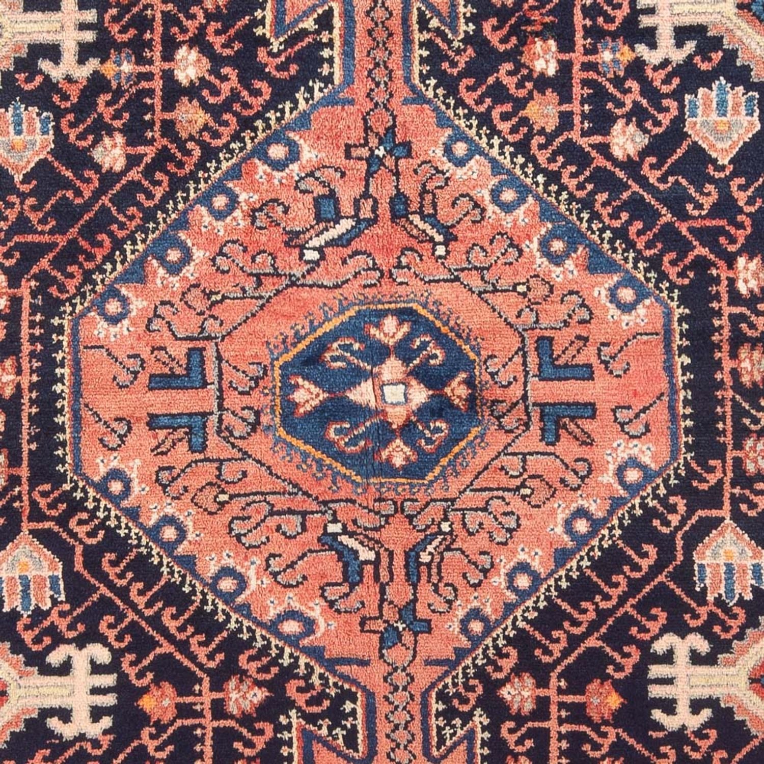 Tapis persan - Nomadic - Royal - 241 x 134 cm - bleu foncé