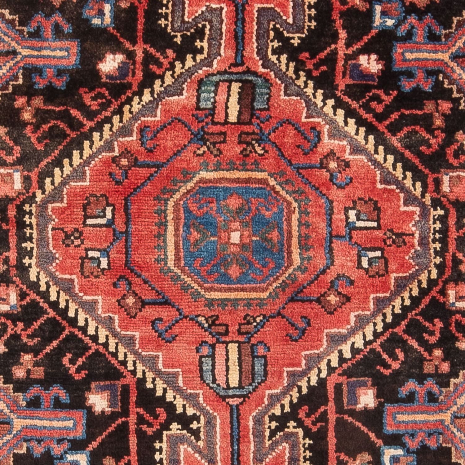 Tapis persan - Nomadic - Royal - 212 x 125 cm - bleu foncé