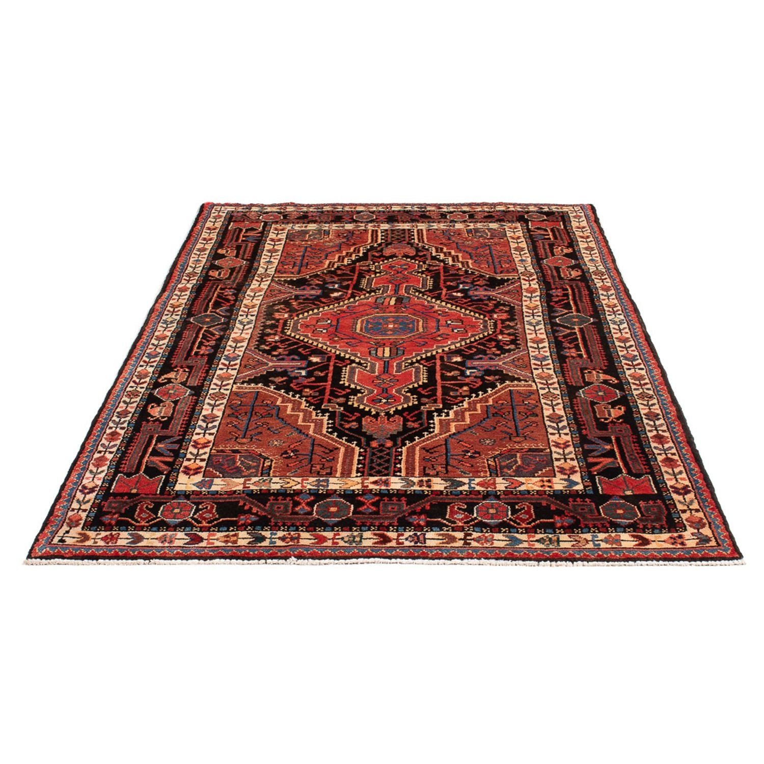 Tapis persan - Nomadic - Royal - 212 x 125 cm - bleu foncé