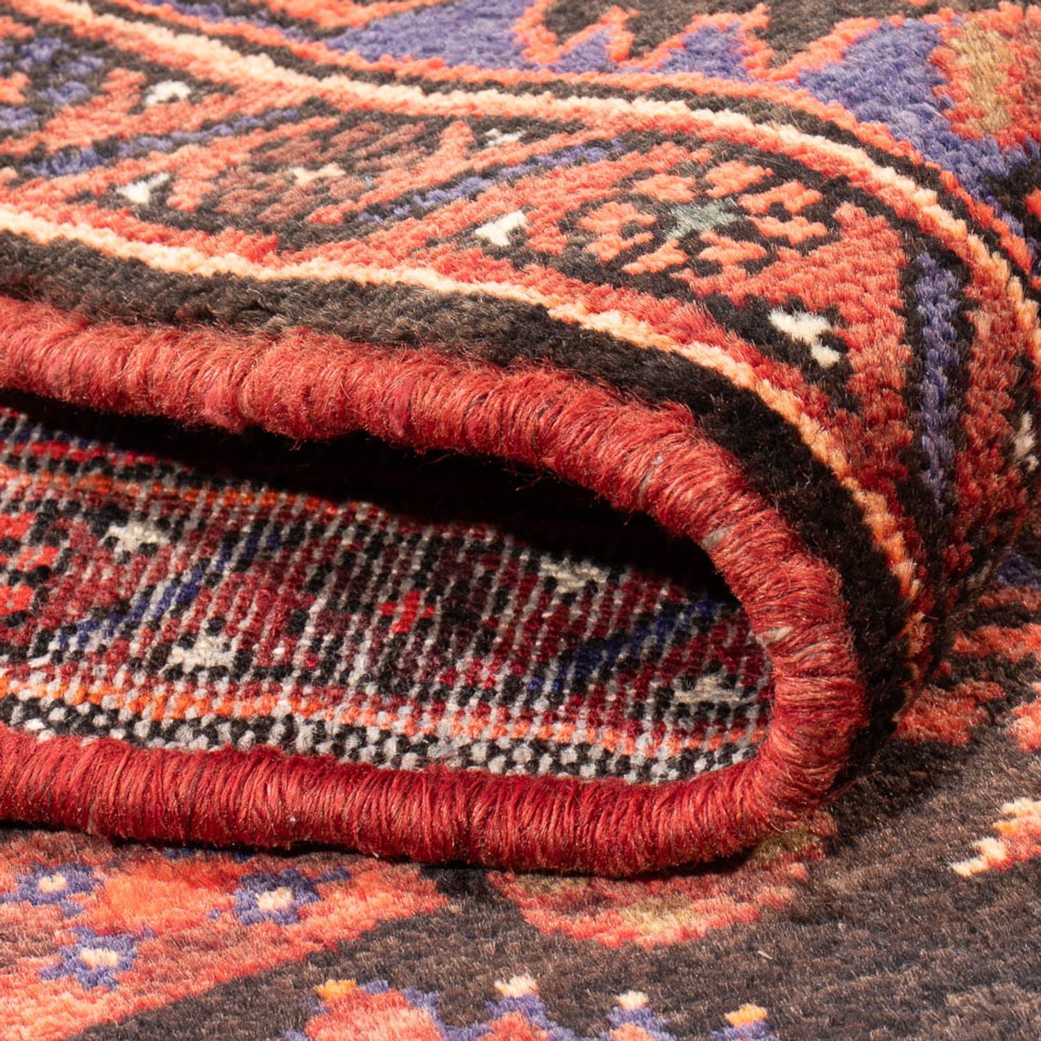 Tapis persan - Nomadic - Royal - 197 x 142 cm - rouge