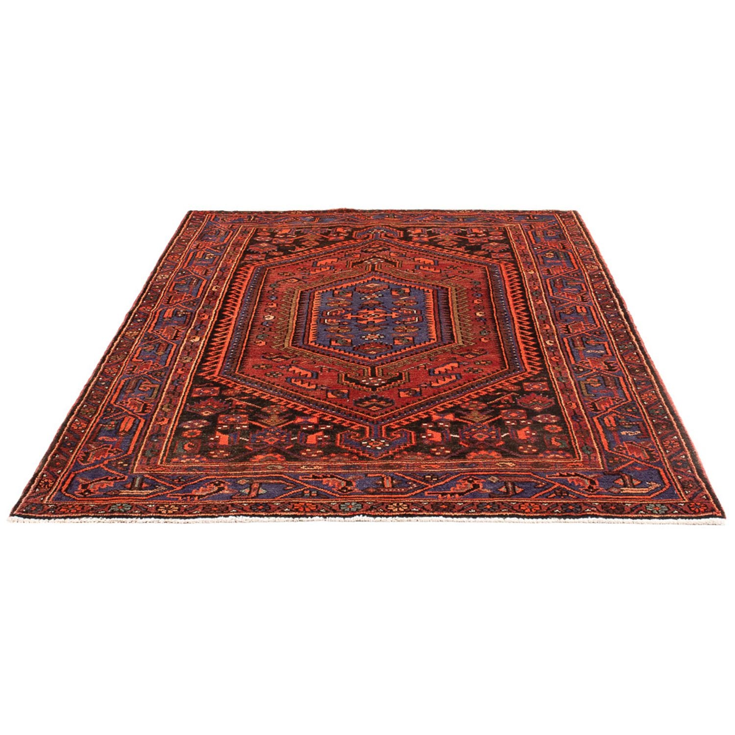 Tapis persan - Nomadic - Royal - 197 x 142 cm - rouge