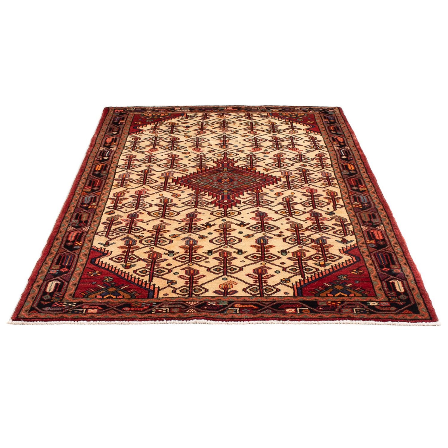Tapis persan - Nomadic - Royal - 201 x 119 cm - crème