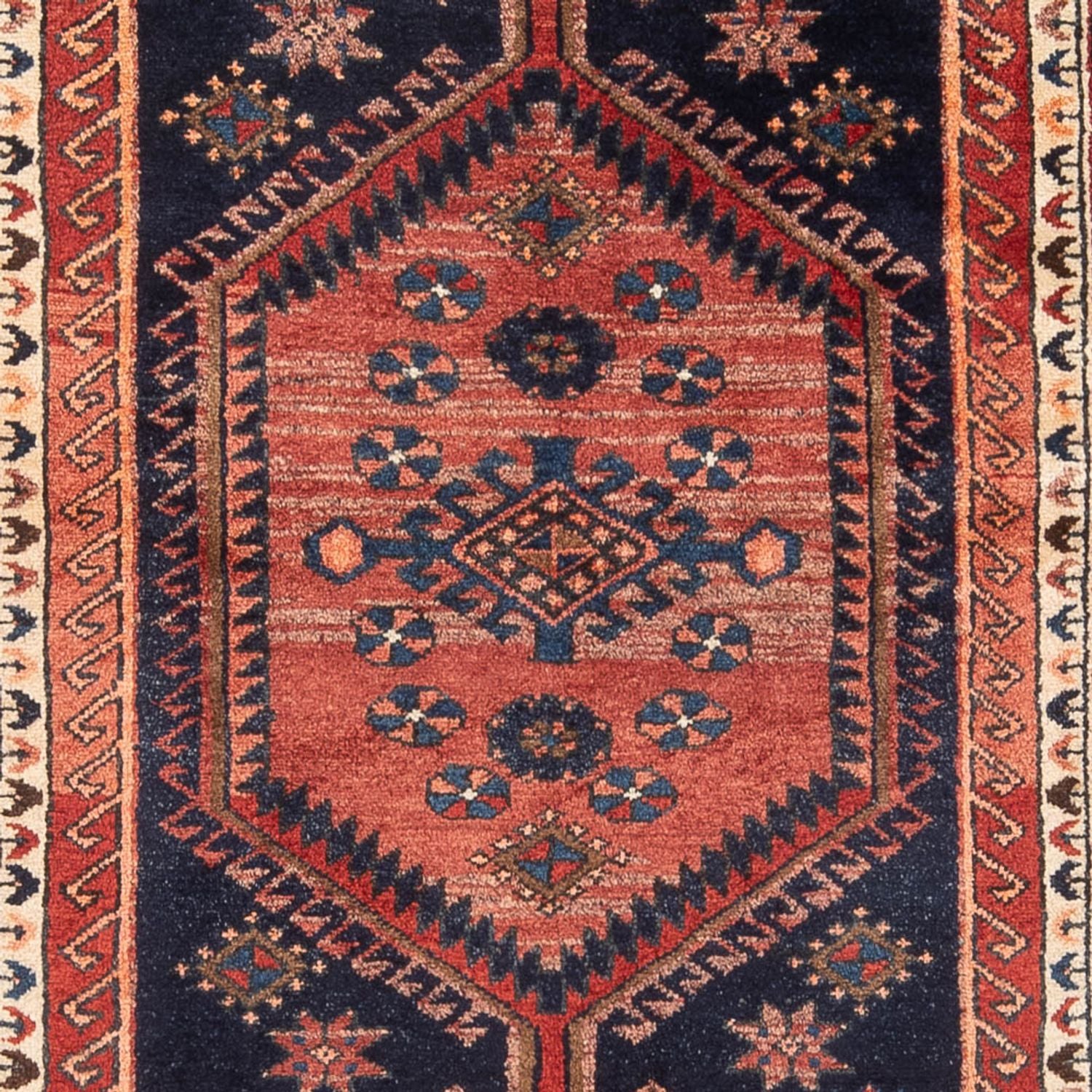 Läufer Perser - Nomadic - 235 x 123 cm - dunkelblau