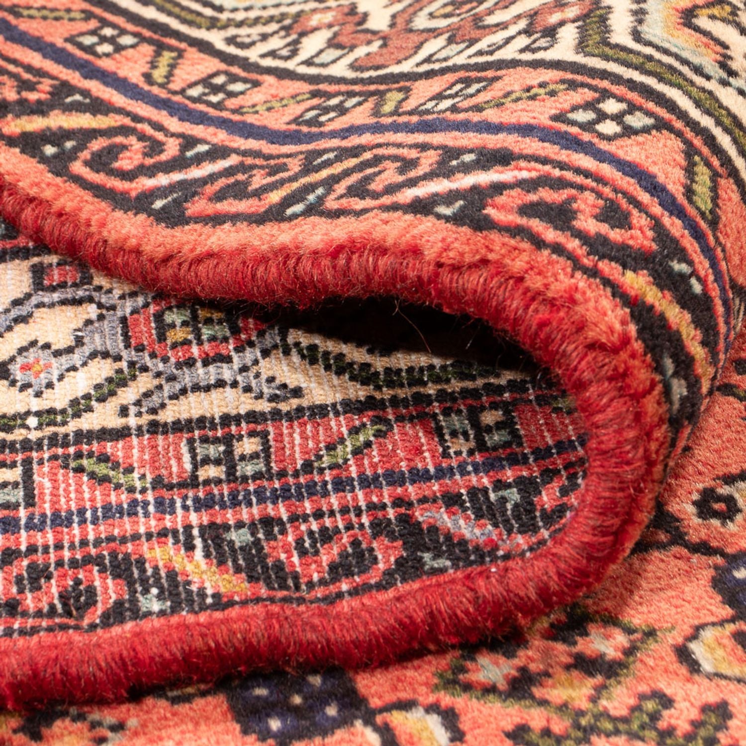 Perserteppich - Nomadic - 190 x 155 cm - rot