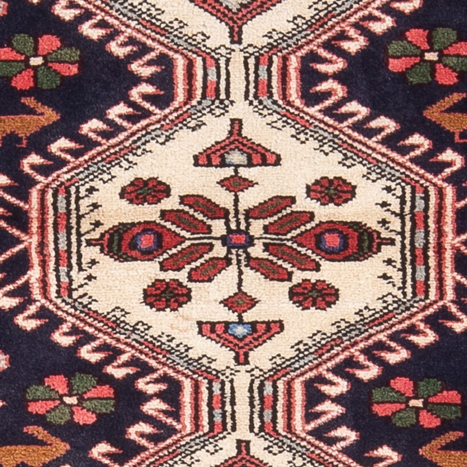 Tapis persan - Nomadic - 120 x 80 cm - bleu foncé