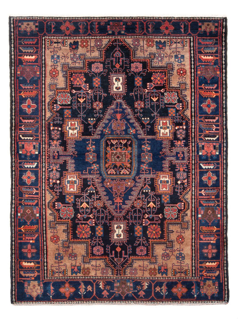 Perserteppich - Nomadic - 212 x 146 cm - dunkelblau