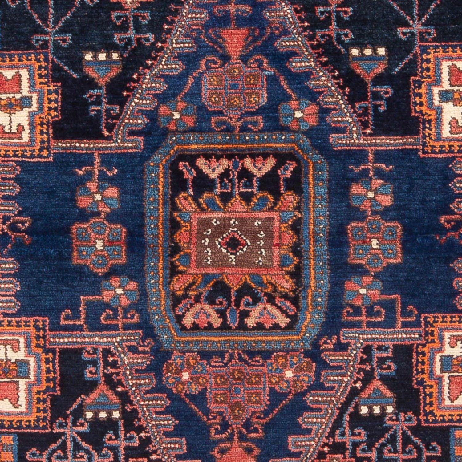 Perserteppich - Nomadic - 212 x 146 cm - dunkelblau