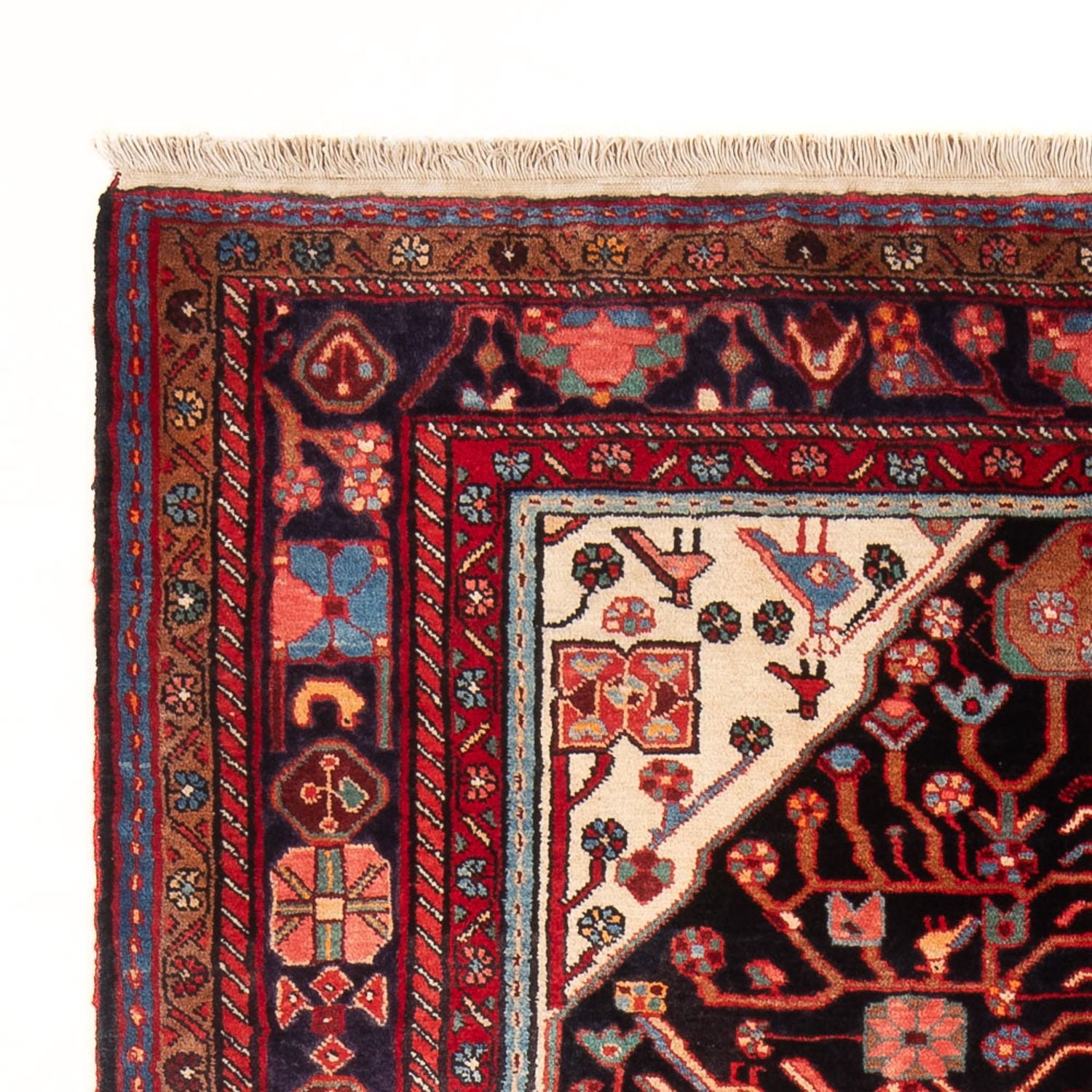 Tapis persan - Nomadic - 205 x 140 cm - bleu foncé