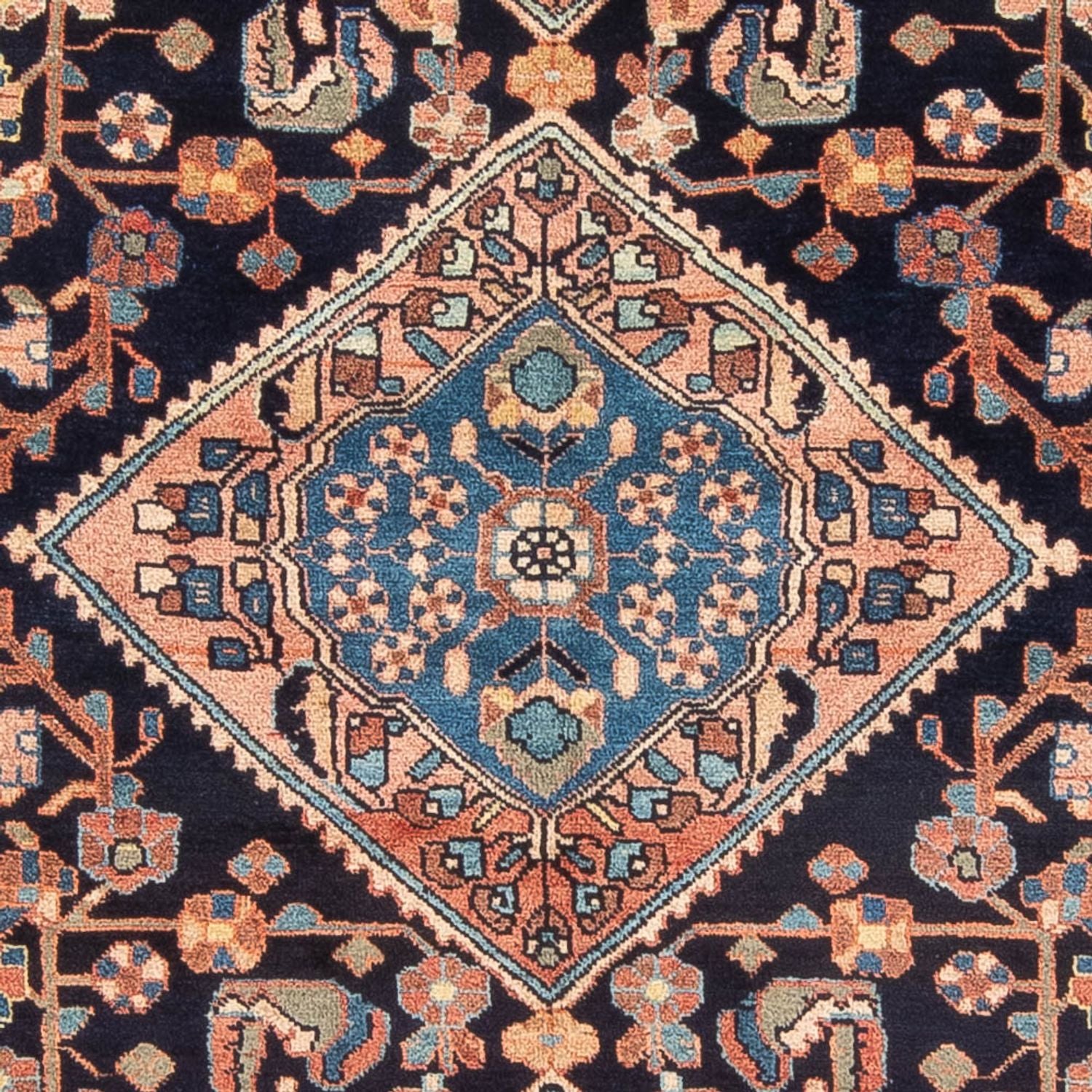 Tapis persan - Nomadic - 238 x 160 cm - bleu foncé