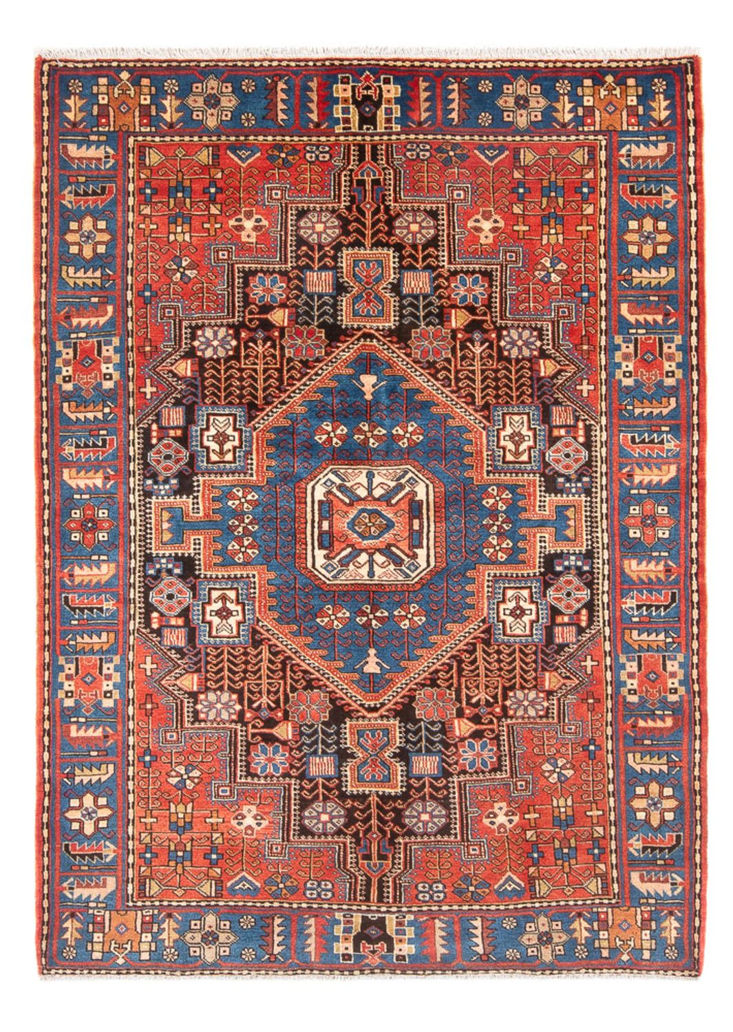 Tapis persan - Nomadic - 202 x 150 cm - bleu