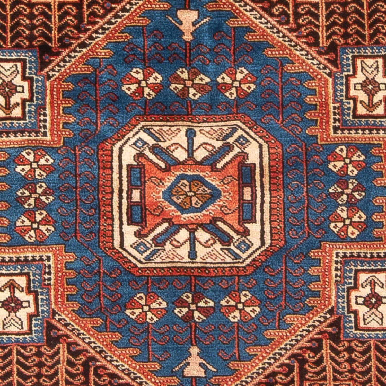 Tapis persan - Nomadic - 202 x 150 cm - bleu