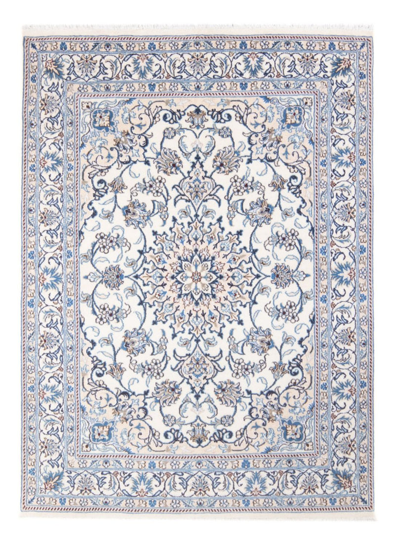 Tapis persan - Nain - Royal - 201 x 148 cm - crème