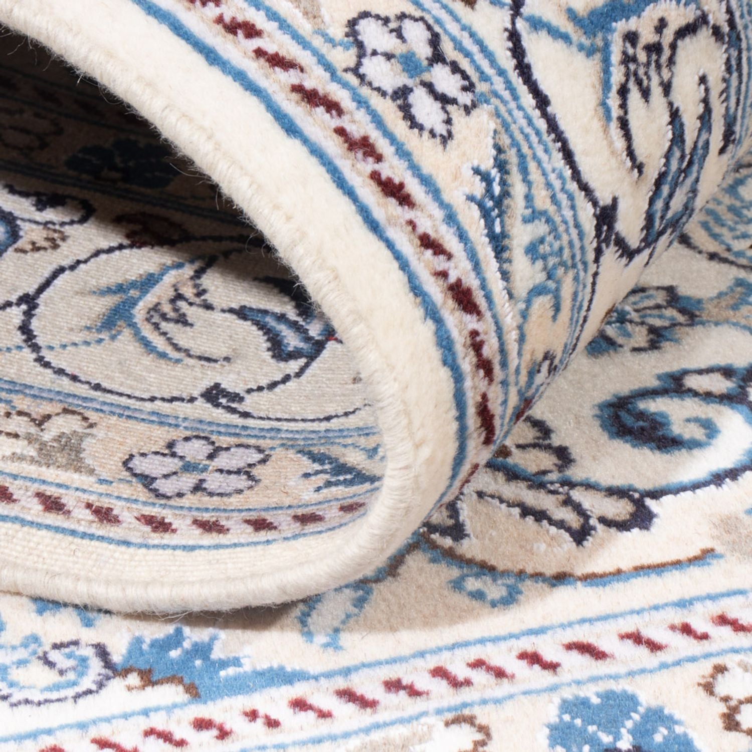 Tapis persan - Nain - Royal - 201 x 148 cm - crème