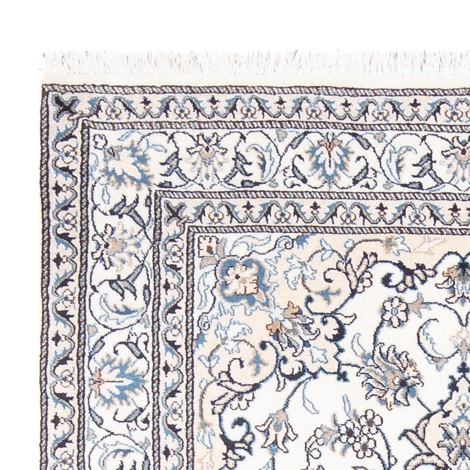 Tapis persan - Nain - Royal - 190 x 148 cm - crème