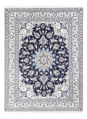 Tapis persan - Nain - Royal - 203 x 147 cm - bleu foncé