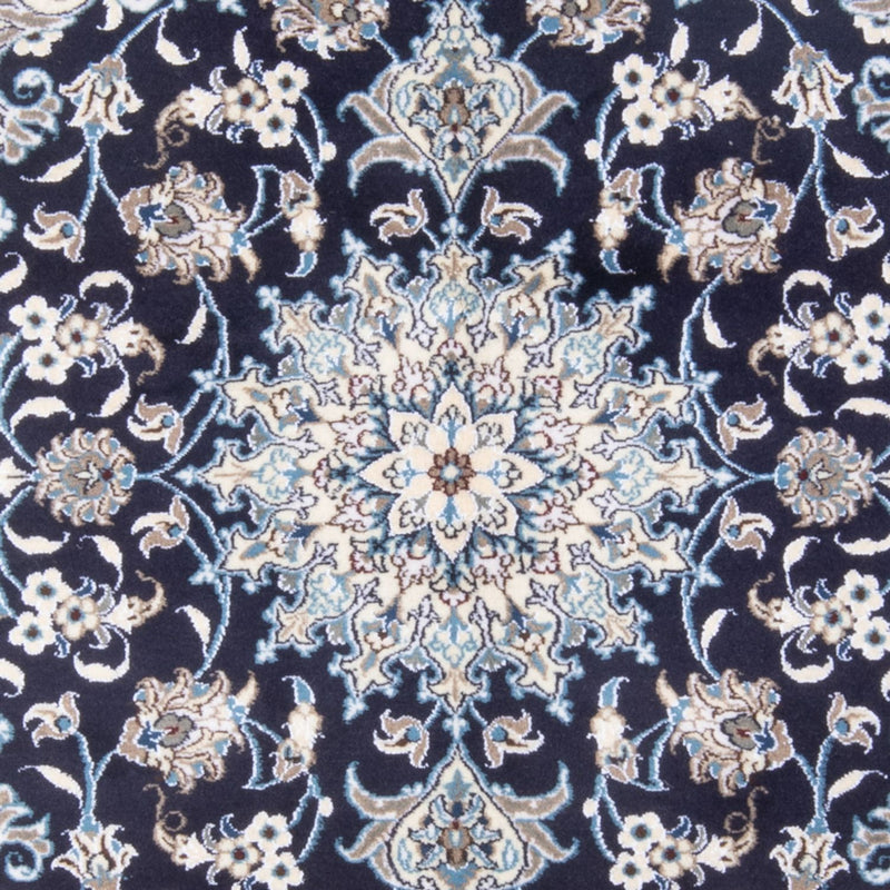 Tapis persan - Nain - Royal - 198 x 147 cm - bleu foncé