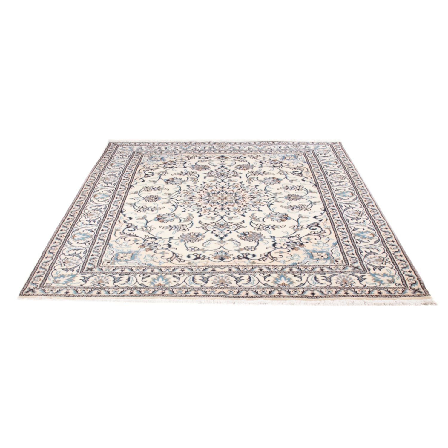 Tapis persan - Nain - Royal - 195 x 152 cm - crème