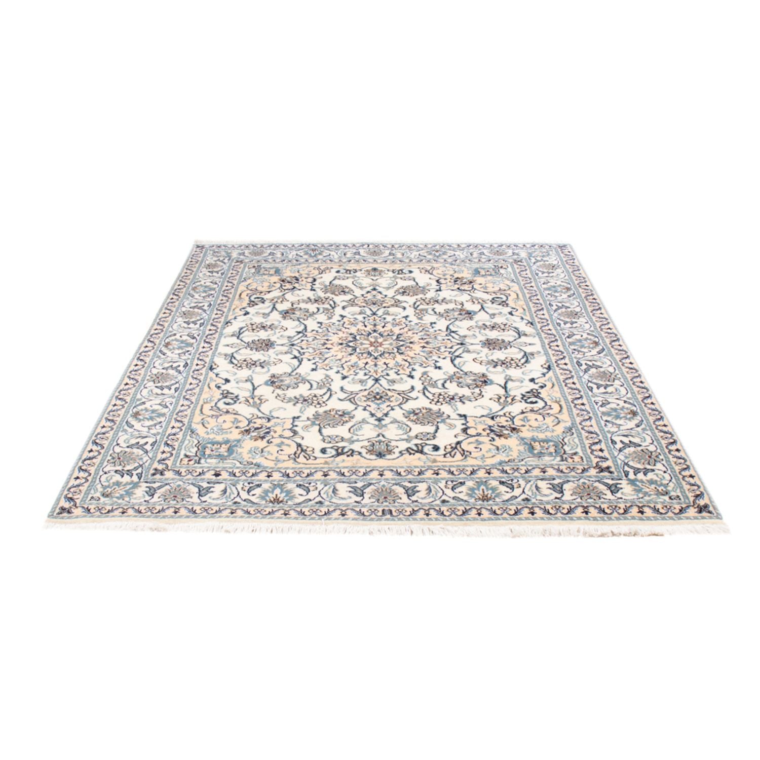 Tapis persan - Nain - Royal - 199 x 145 cm - crème