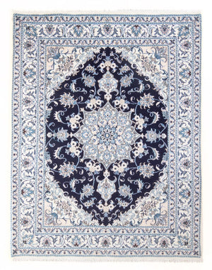 Tapis persan - Nain - Royal - 213 x 150 cm - bleu foncé