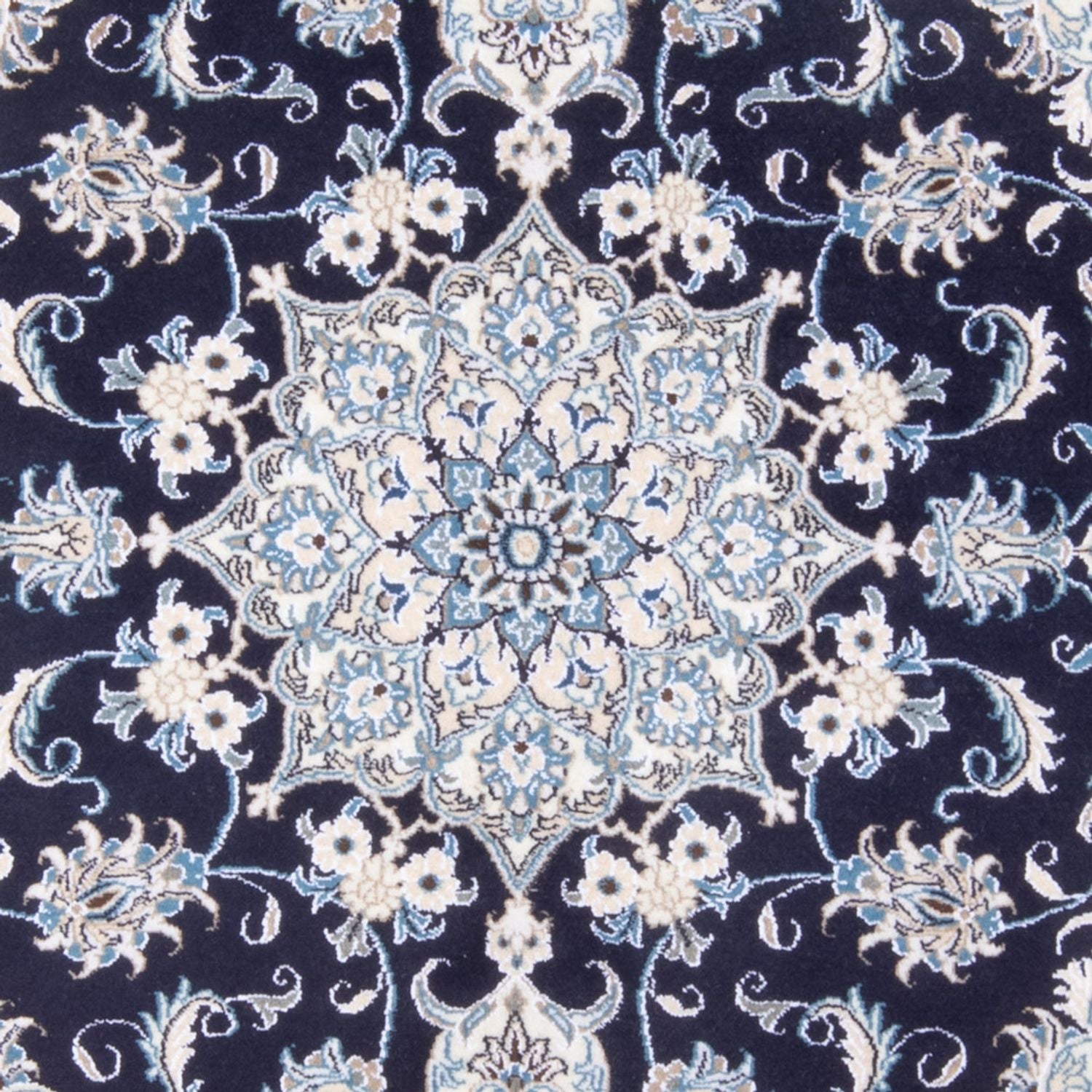 Tapis persan - Nain - Royal - 213 x 150 cm - bleu foncé